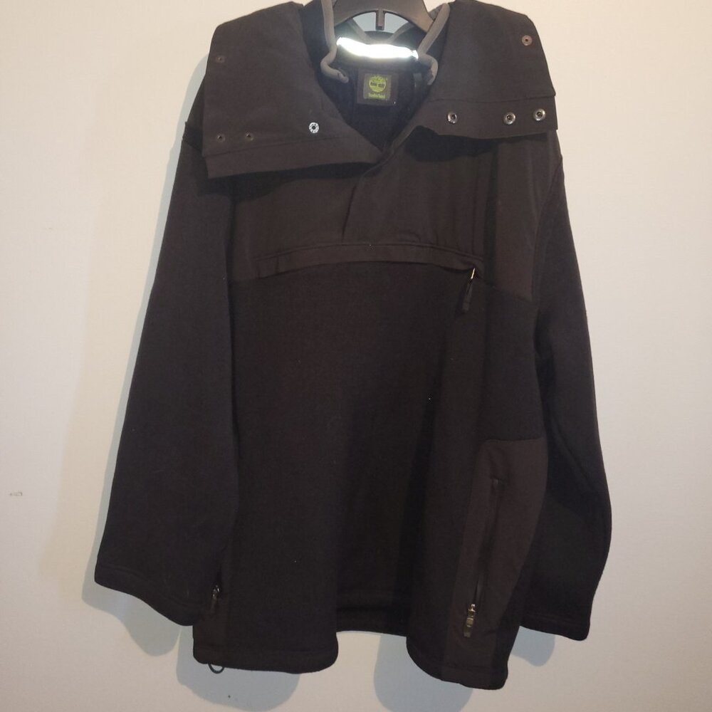 Timberland Outerwear Pullover Mens Black XL Warm with Hood